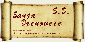 Sanja Drenovčić vizit kartica